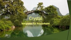  Presentation with bridge - Beautiful presentation featuring ancient china - styled bridge backdrop and a tawny brown colored foreground