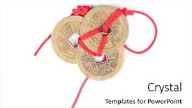  Presentation with ancient china - Audience pleasing theme consisting of fortune ornament of china backdrop and a white colored foreground
