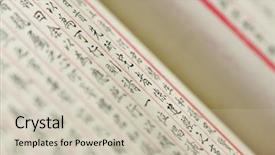  Presentation with old paper - Presentation theme enhanced with ancient chinese words on old background and a soft green colored foreground