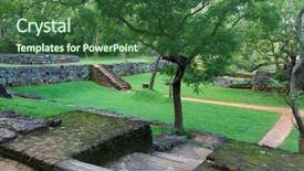  Presentation with sigiriya - Beautiful slides featuring ancient city - scene with old sigiriya garden backdrop and a ocean colored foreground