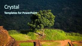  Presentation with sigiriya - Slide set consisting of ancient city - view from sigiriya lion rock background and a navy blue colored foreground