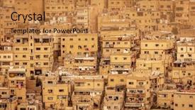  Presentation with amman jordan - Slide set consisting of ancient city of amman jordan background and a gold colored foreground