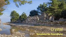  Presentation with turkey - Presentation theme having ancient-city-of-olympos-near background and a violet colored foreground