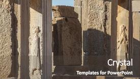  Presentation with ancient iran - Cool new presentation with ancient city persepolis iran backdrop and a tawny brown colored foreground