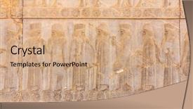  Presentation with ancient iran - Colorful PPT theme enhanced with ancient city persepolis iran backdrop and a coral colored foreground