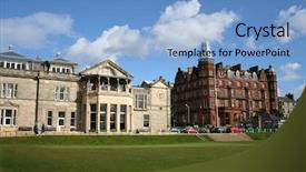  Presentation with scotland - Amazing presentation having ancient clubhouse st andrew backdrop and a light blue colored foreground