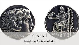  Presentation with zeus - Slide set with skin at obverse and zeus background and a light gray colored foreground