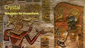  Presentation with ancient egypt - PPT layouts featuring ancient-color-egypt-images background and a tawny brown colored foreground