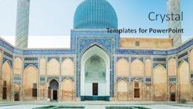  Presentation with complex - Slide deck enhanced with ancient-complex-of-gur background and a light blue colored foreground