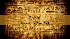  Presentation with egyptian - Audience pleasing slide deck consisting of ancient dark stone with egyptian backdrop and a gold colored foreground