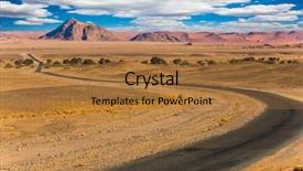  Presentation with world tourism - Theme featuring the world is namib background and a coral colored foreground