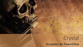  Presentation with old diary - Slides featuring ancient-diary-lying-together background and a gold colored foreground