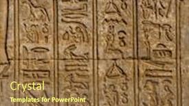  Presentation with ancient egypt - Slides featuring ancient-egypt-hieroglyphics-on-wall background and a tawny brown colored foreground