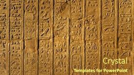  Presentation with ancient egypt - Audience pleasing slides consisting of ancient-egypt-images-and-hieroglyphics backdrop and a tawny brown colored foreground