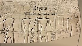  Presentation with ancient egypt - Cool new presentation design with ancient egypt images and hieroglyphics backdrop and a coral colored foreground