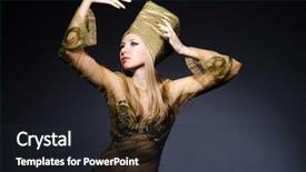  Presentation with egyptian nicle - PPT layouts having ancient egypt nefertiti - young model in personification background and a dark gray colored foreground