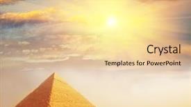  Presentation with egypt pyramid - Cool new presentation theme with ancient egypt perameds - egyptian pyramid backdrop and a lemonade colored foreground