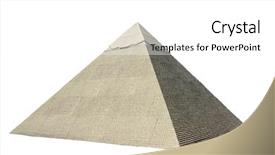  Presentation with egypt pyramid - Presentation featuring ancient egypt perameds - isolated pyramid on white background background and a white colored foreground