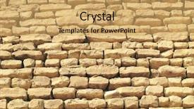  Presentation with egypt pyramid - Slides with ancient egyptian - close-up of blocks background and a  colored foreground