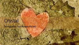  Presentation with old brown paper texture - Theme enhanced with ancient egyptian - old paper heart background and a gold colored foreground