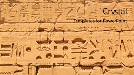  Presentation with karnak - Cool new theme with pharaoh civilization in karnak temple backdrop and a yellow colored foreground