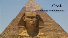  Presentation with egypt pyramid - Cool new slide set with egyptian hieroglyphs temple - pyramid of khafre chepren backdrop and a light blue colored foreground
