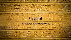  Presentation with egyptian - Presentation theme consisting of ancient egyptian hieroglyphs carved background and a gold colored foreground