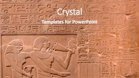  Presentation with ancient egyptian kings - PPT layouts consisting of africa security - ancient egyptian hieroglyphs background and a coral colored foreground