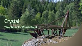  Presentation with drought farming - Slide deck consisting of ancient farming items south norway background and a  colored foreground