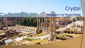  Presentation with forum - Cool new presentation with ancient forum in rome italy backdrop and a  colored foreground