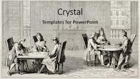  Presentation with old people - PPT theme featuring ancient games - old illustration of people playing background and a light gray colored foreground