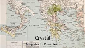  Presentation with ancient greece - Cool new presentation with ancient greece - map of aegean and ionic backdrop and a light gray colored foreground