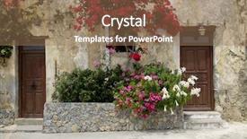  Presentation with ancient greek - Cool new PPT layouts with ancient greece - old greek doors backdrop and a coral colored foreground