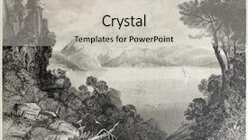  Presentation with ancient ruins - Audience pleasing presentation theme consisting of ancient greece - old illustration of ulysses palace backdrop and a soft green colored foreground