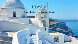  Presentation with ancient greek - Presentation theme enhanced with ancient-greek-church background and a light blue colored foreground