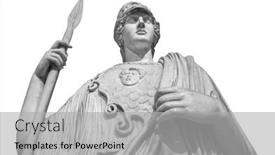  Presentation with ancient roman - Amazing theme having ancient-greek-roman-statue backdrop and a light gray colored foreground