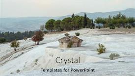  Presentation with ancient greek - PPT theme having ancient-greek-tomb-in-ancient background and a light gray colored foreground