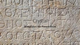  Presentation with ancient greek - Slide set enhanced with ancient-greek-writing-on-stone background and a light gray colored foreground