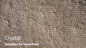  Presentation with ancient greek - Theme consisting of ancient-greek-writings background and a gray colored foreground