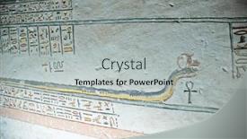  Presentation with archaeological - Audience pleasing slides consisting of ancient-hieroglyphics-at-luxor backdrop and a light gray colored foreground