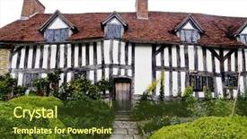  Presentation with 15th century - Colorful PPT layouts enhanced with ancient historic home of mary backdrop and a tawny brown colored foreground