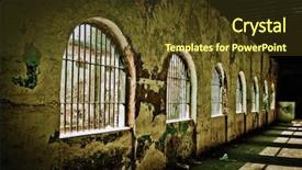  Presentation with old india - Slide deck with ancient india - old deserted jail background and a tawny brown colored foreground