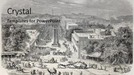  Presentation with old india - Beautiful PPT layouts featuring ancient india - old view of chandni chowk backdrop and a light gray colored foreground