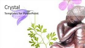  Presentation with philosophy - Beautiful presentation theme featuring ancient indian philosophy - buddha and floral elements useful backdrop and a white colored foreground