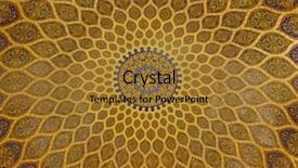  Presentation with islamic art - Colorful slides enhanced with ancient iran - islamic dome art backdrop and a gold colored foreground