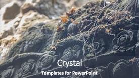  Presentation with krishna - Cool new PPT layouts with ancient khmer carving of krishna backdrop and a dark gray colored foreground