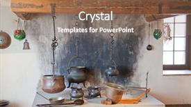  Presentation with ancient - Cool new theme with ancient kitchen of the old backdrop and a  colored foreground
