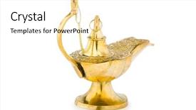  Presentation with monarch butterfly isolated on white - Slide deck featuring oil lamps - ancient lamp isolated background and a white colored foreground