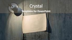  Presentation with old paper - Presentation with ancient letter - lamp and old paper background and a gray colored foreground