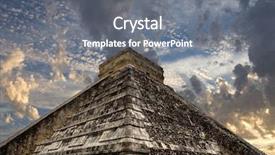  Presentation with mayan - Cool new slides with ancient mayan pyramid kukulcan temple backdrop and a gray colored foreground